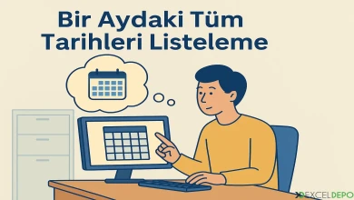 Bir Aydaki Tüm Tarihleri Listeleme