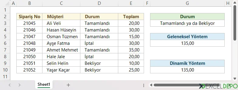 Birden Çok Ölçüt Toplama