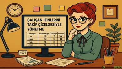Çalışan İzinlerini Takip Çizelgesiyle Yönetme
