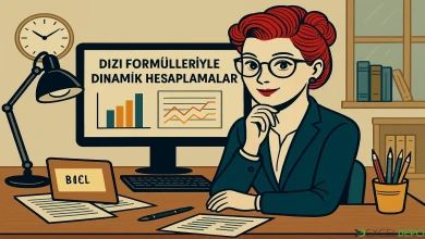 Dizi Formülleriyle Dinamik Hesaplamalar Yapma