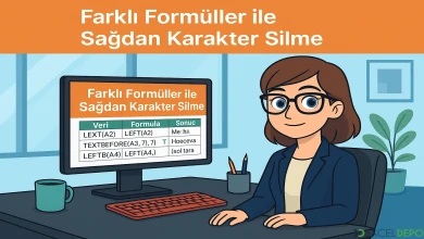 Farklı Formüller ile Sağdan Karakter Silme
