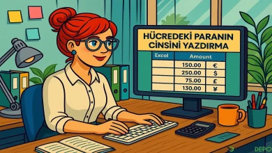 Hücredeki Paranın Cinsini Yazdırma