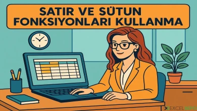 Satır ve Sütun Fonksiyonları Kullanma