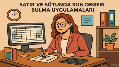 Satır ve Sütunda Son Değeri Bulma