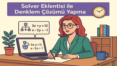 Solver Eklentisi ile Denklem Çözümü Yapma