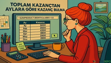 Toplam Kazançtan Aylar Göre Kazanç Bulma