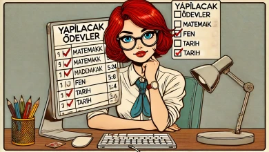 Yapılacak Ödevler Listesini Hazırlama