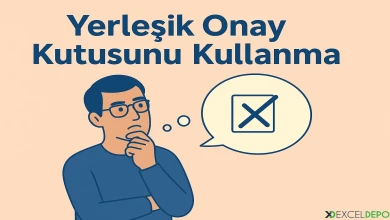 Yerleşik Onay Kutusunu Kullanma