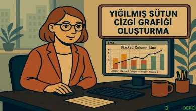Yığılmış Sütun Çizgi Grafiği Oluşturma