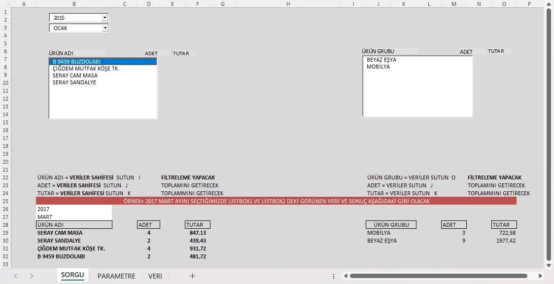 ADO Yöntemiyle ListBox Veri Doldurma