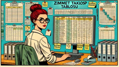 Basit Zimmet Takip Tablosu Kullanma