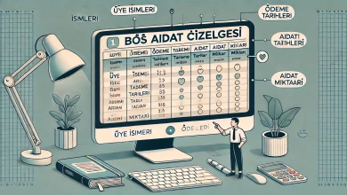 Boş Aidat Çizelgesi