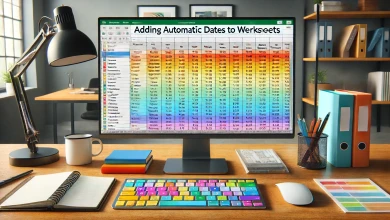 Çalışma Sayfalarına Otomatik Tarih Ekleme