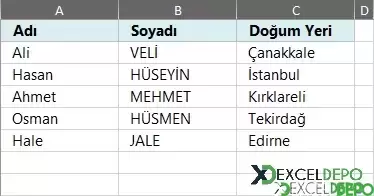 Kapalı Excel Dosyasından Veri Alma