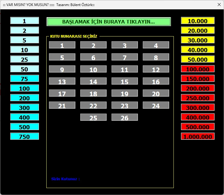 Var mısın Yok musun Oynama