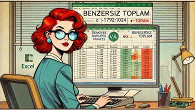 VBA Kullanarak Benzersiz Değerleri Toplama