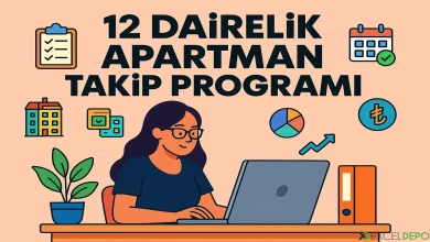 12 Dairelik Apartman Takip Programı