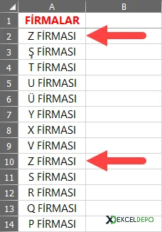 ComboBox Verileri Benzersiz Olarak Alma