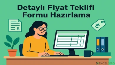 Detaylı Fiyat Teklifi Formu Hazırlama