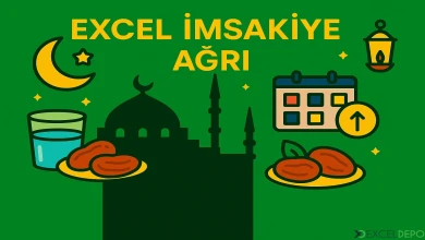 Excel İmsakiye Ağrı