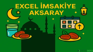 Excel İmsakiye Aksaray