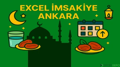 Excel İmsakiye Ankara