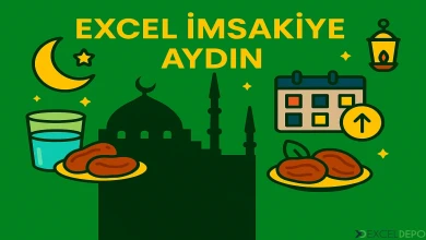 Excel İmsakiye Aydın