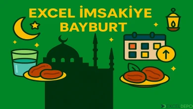 Excel İmsakiye Bayburt