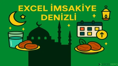 Excel İmsakiye Denizli