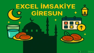 Excel İmsakiye Giresun