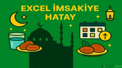 Excel İmsakiye Hatay