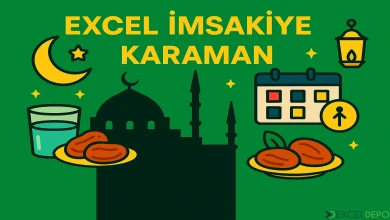 Excel İmsakiye Karaman