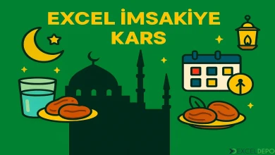 Excel İmsakiye Kars