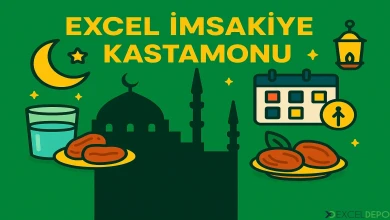 Excel İmsakiye Kastamonu