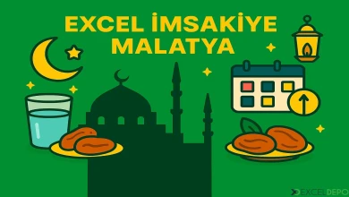 Excel İmsakiye Malatya