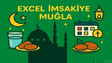 Excel İmsakiye Muğla