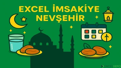 Excel İmsakiye Nevşehir