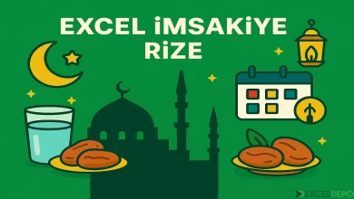 Excel İmsakiye Rize