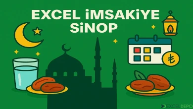 Excel İmsakiye Sinop