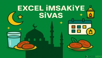 Excel İmsakiye Sivas