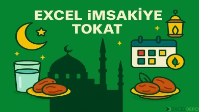 Excel İmsakiye Tokat