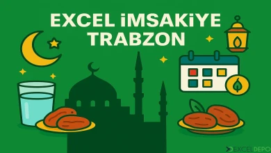 Excel İmsakiye Trabzon
