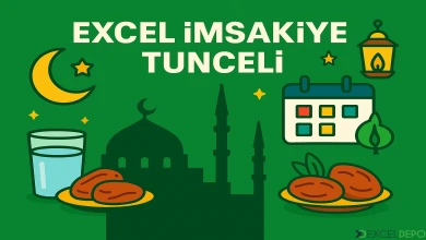 Excel İmsakiye Tunceli