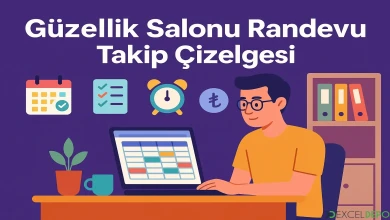 Güzellik Salonu Randevu Takip Çizelgesi