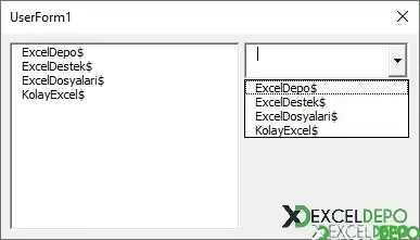 Kapalı Dosyadaki Sayfa İsimlerini Listeleme