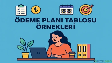 Ödeme Planı Tablosu Örnekleri