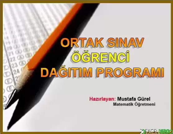 Ortak Sınav Öğrenci Dağıtım Programı