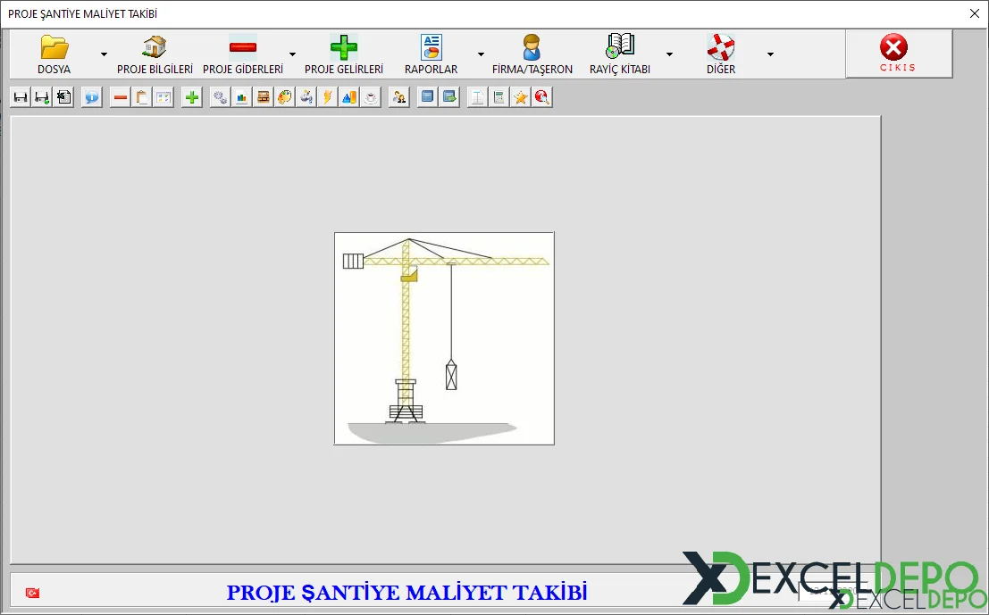 Proje Şantiye Maliyet Takip ve Yönetimi Programı
