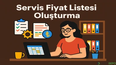 Servis Fiyat Listesi Oluşturma