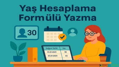 Yaş Hesaplama Formülü Yazma